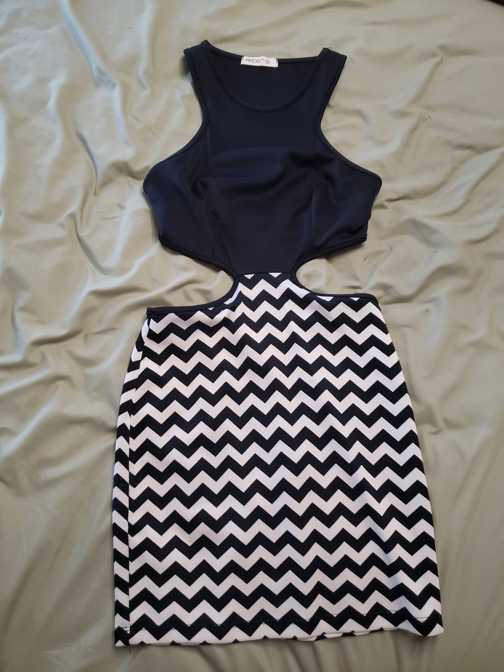 Arden B Black Scoop Neck Dress
